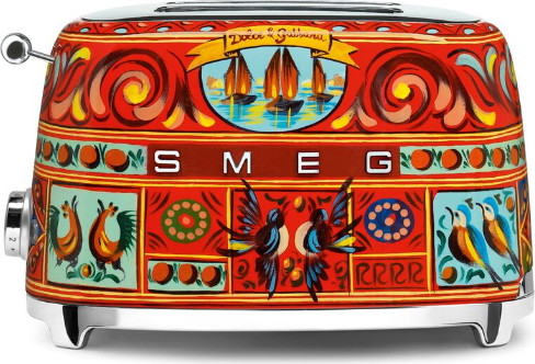 מצנם 2 פרוסות מבית SMEG סמג דגם TSF01 סדרת דולצ'ה וגבאנה