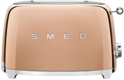 מצנם 2 פרוסות בעיצוב רטרו Smeg סמג TSF01 זהב ורוד