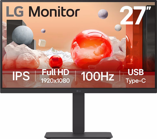 מסך מחשב 27" FHD LG אל ג'י 27BA650-B
