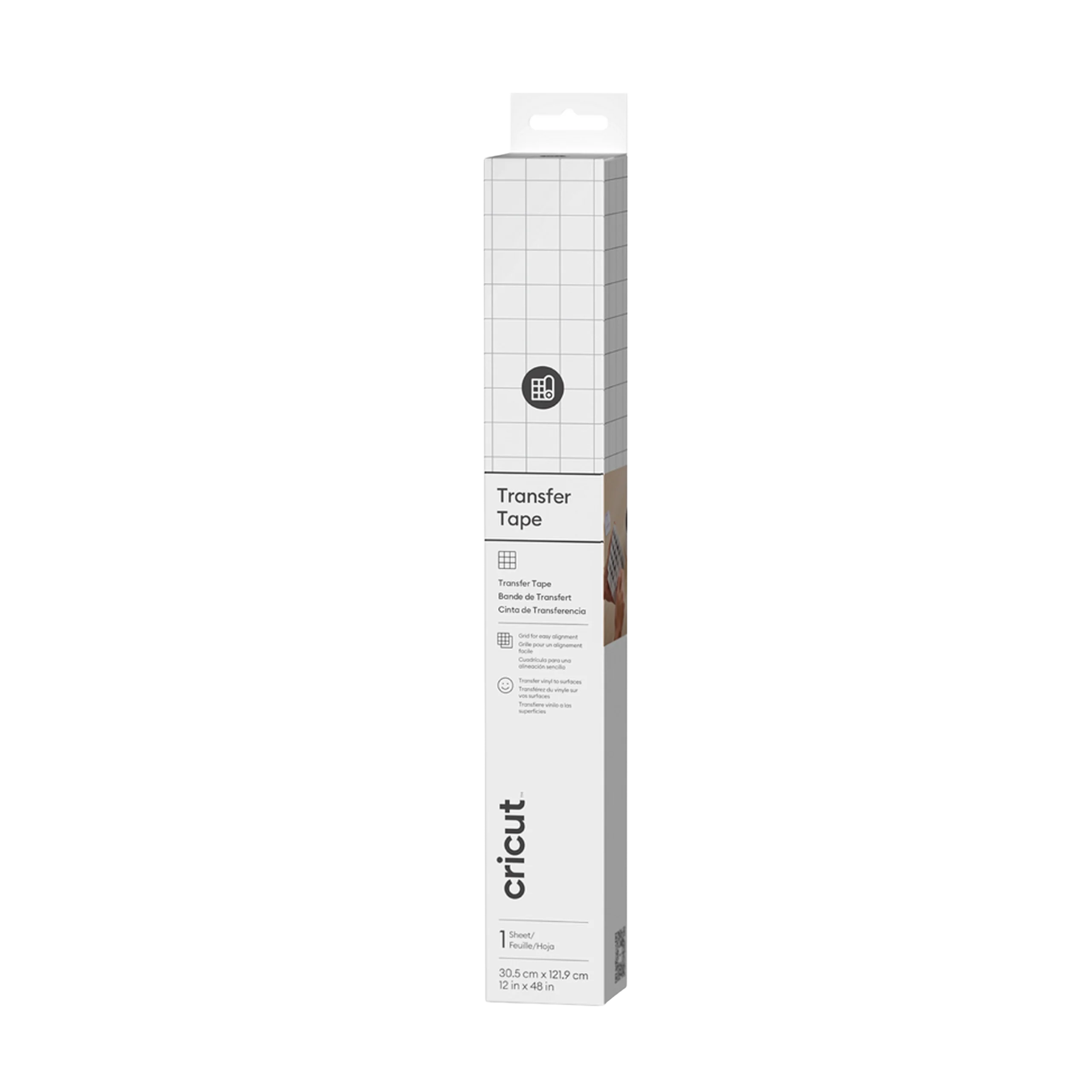 גיליון דבק Transfer Tape StandardGrip 30.5×120 ס"מ מבית CRICUT