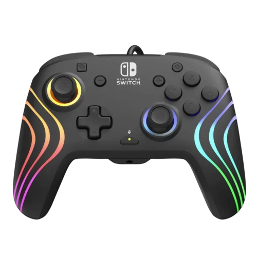 בקר חוטי Nintendo Switch Afterglow Wave RGB – שחור