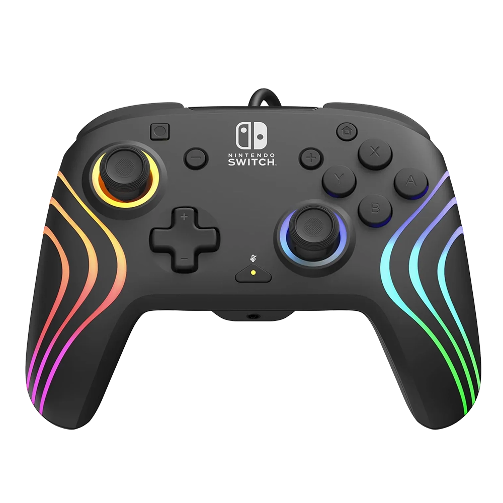 בקר חוטי Nintendo Switch Afterglow Wave RGB – שחור
