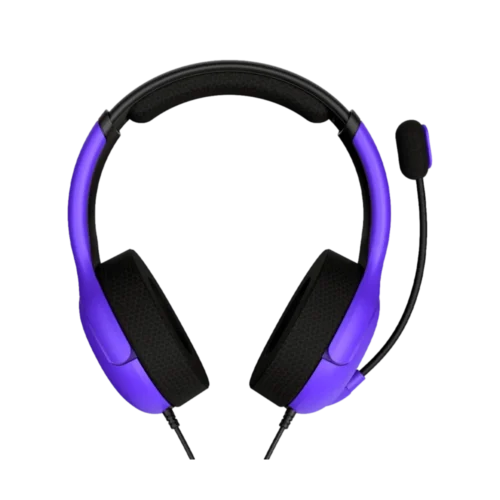 אוזניות חוטיות דגם PDP Airlite ל-PS5 בצבע סגול מבית Turtle Beach