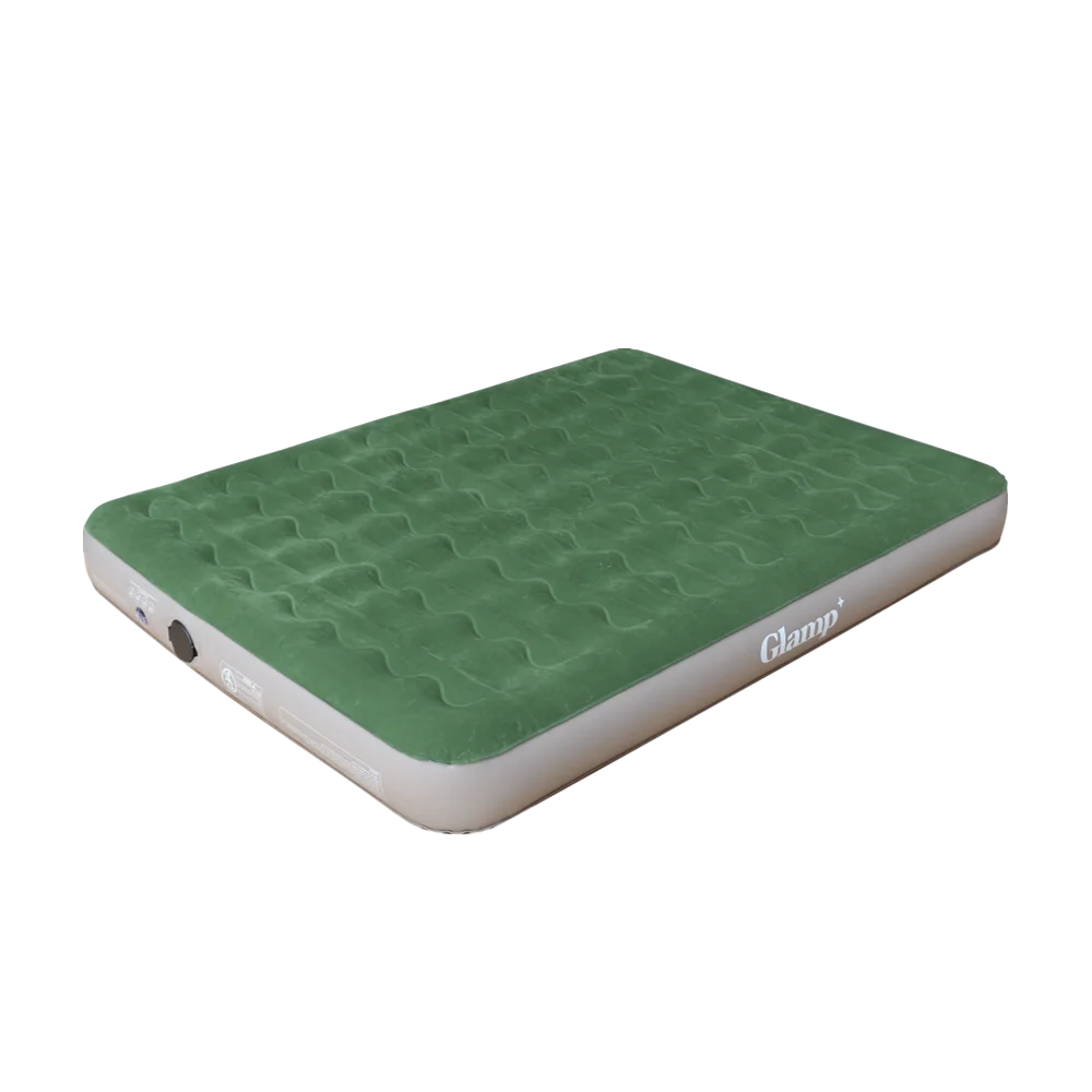 מזרן זוגי דק מתנפח דגם GTAB46 בצבע ירוק חום מבית GLAMP