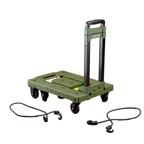 עגלת משא מתקפלת בצבע ירוק דגם GFT200 מבית GLAMP