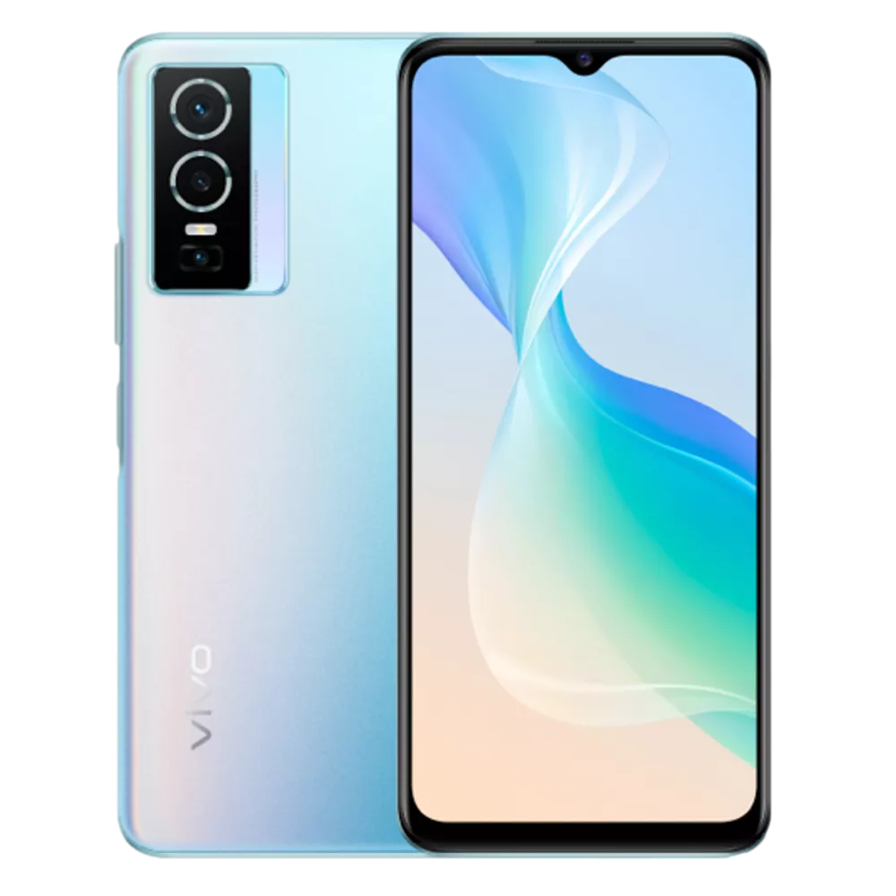 סמארטפון Y76 5G vivo בצבע זוהר קוסמי (תכלת)