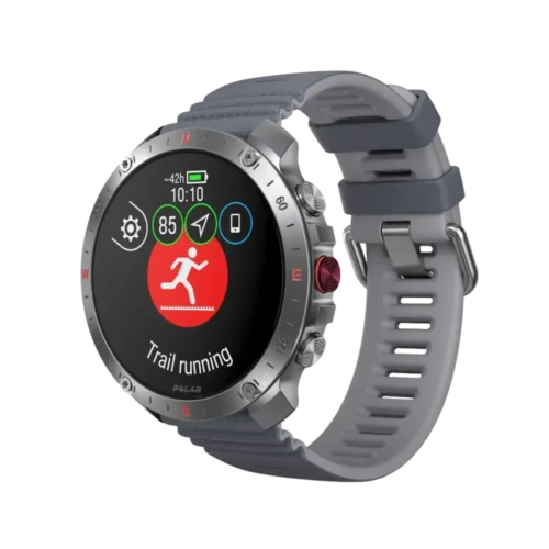 Polar Grit X2 Pro שעון ריצה מתקדם עם GPS בצבע אפורכסף