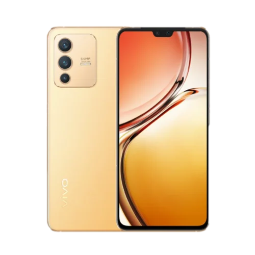 סמארטפון vivo V23 5G בצבע זהב שמש