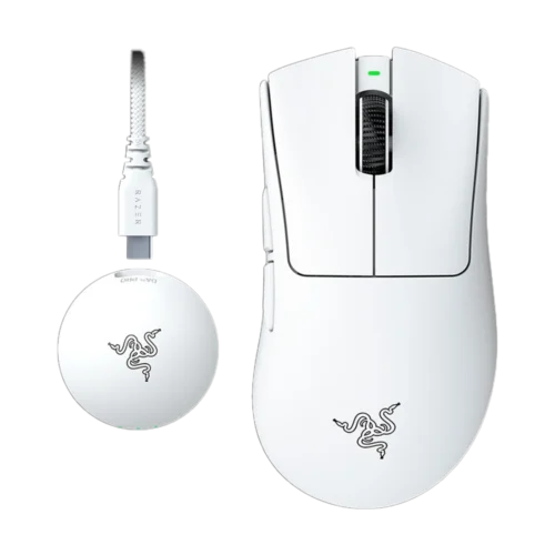 עכבר אלחוטי Razer DeathAdder V4 Pro – לבן