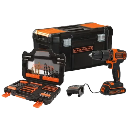 ארגז כלים+18V 104ACC שני הילוכים + "BLACK DECKER 19