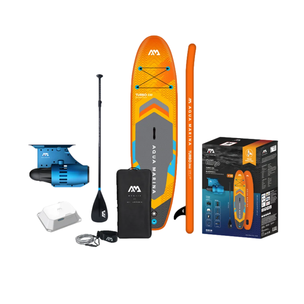 סאפ AMgo 366PFS+מנוע סנפיר בצבע כחול מבית AQUA MARINA