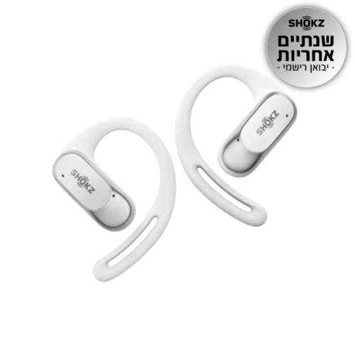 אוזניות OPENFIT AIR בצבע לבן מבית SHOKZ