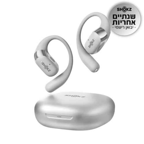 אוזניות אלחוטיות +Shokz OPENFIT 2 אפור