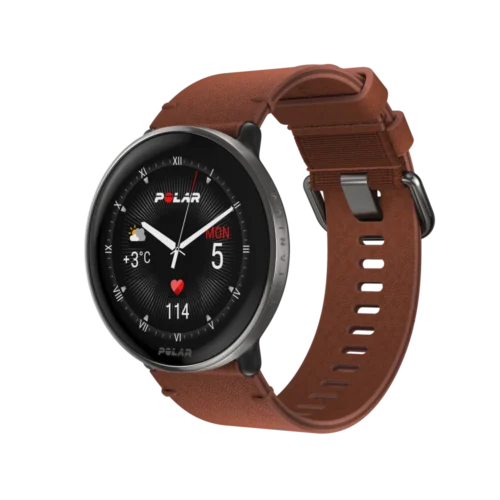 שעון חכם POLAR     IGNITE 3 TI LTHR BRNZ M/L