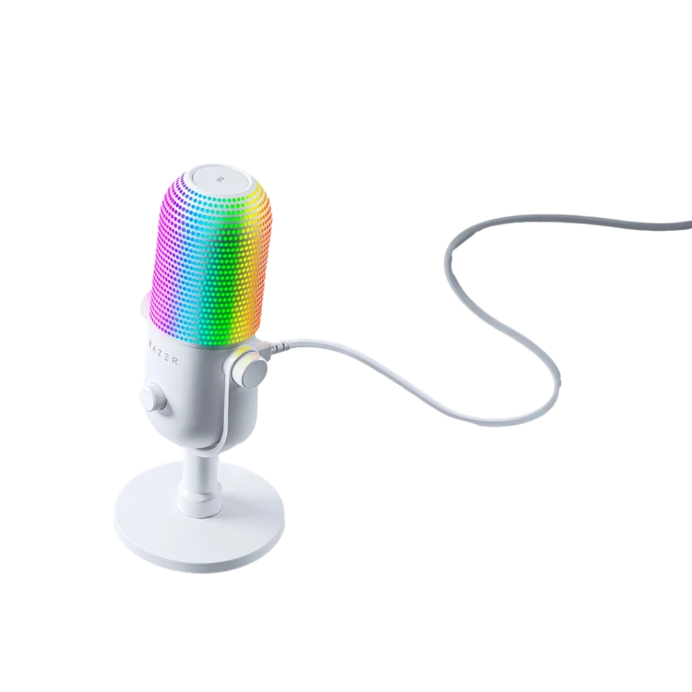 מיקרופון Seiren V3 Chroma בצבע לבן מבית RAZER