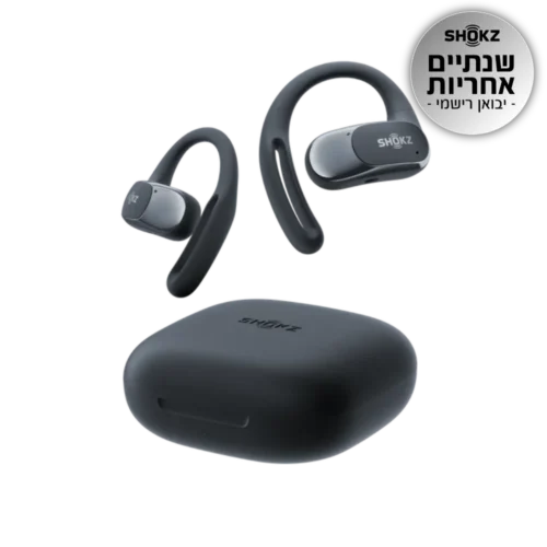 אוז  SHOKZ OPENFIT AIR OPEN-EAR שחור