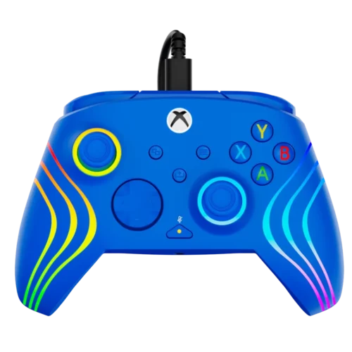 בקר חוטי לגיימינג Turtle Beach Afterglow Wave תאורת RGB – תואם Xbox ו‑PC כחול