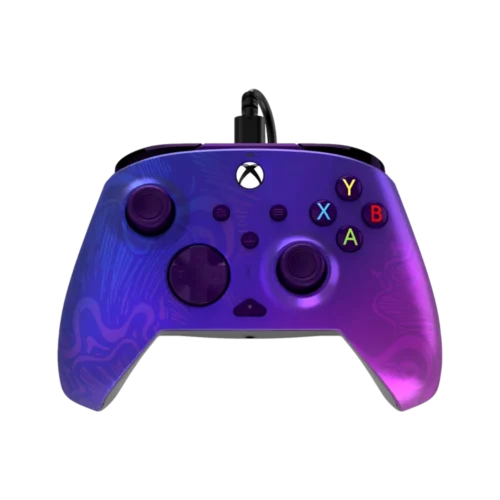 בקר גיימינג חוטי דגם PDP Rematch™ Glow Advanced Wired בצבע סגול מבית Turtle Beach