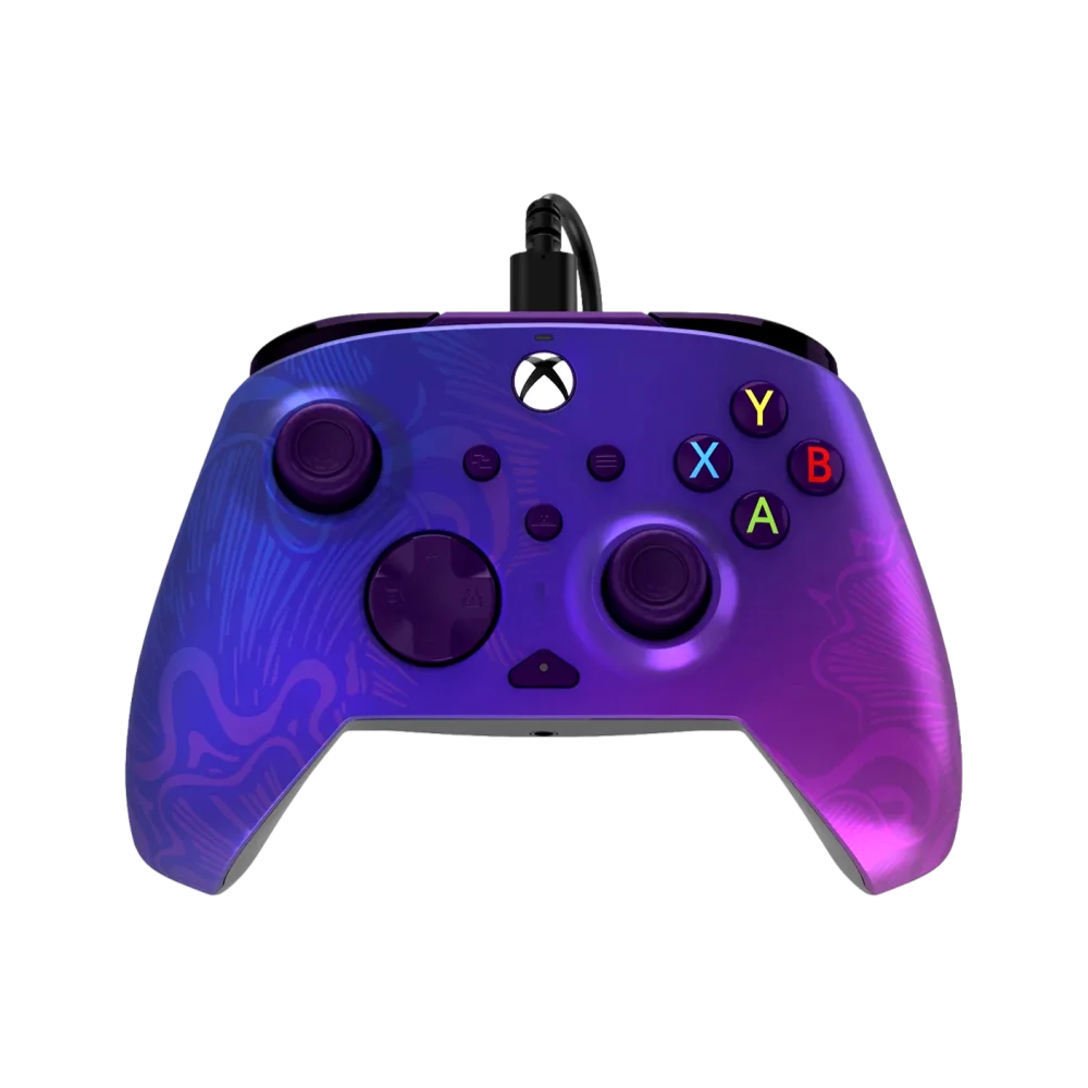 בקר גיימינג חוטי דגם PDP Rematch™ Glow Advanced Wired בצבע סגול מבית Turtle Beach